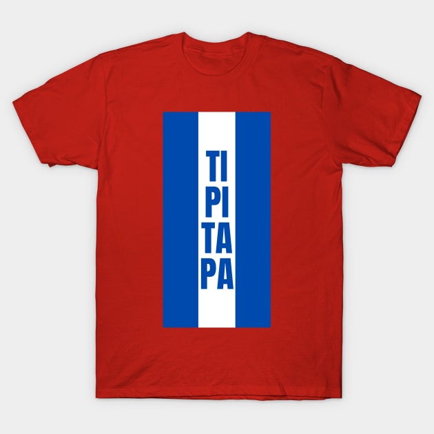 Tipitapa City in Nicaraguan Flag Colors Vertical T-Shirt by aybe7elf